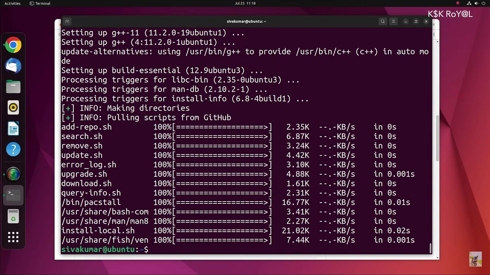 Process of ubuntu optimizing